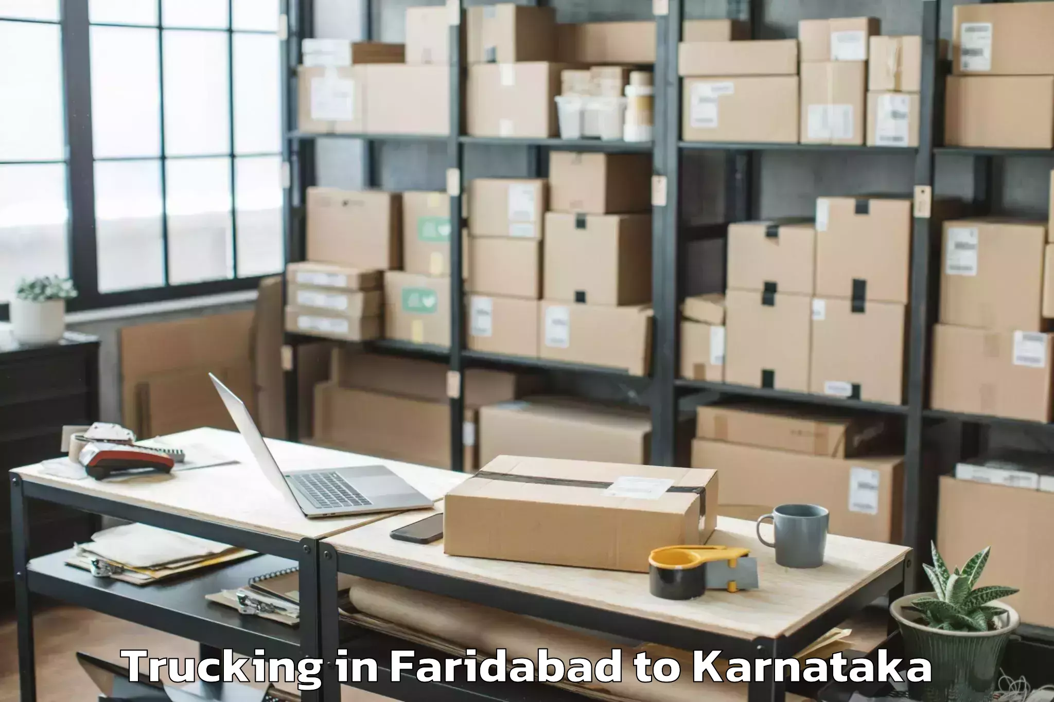 Hassle-Free Faridabad to Krishnarajpete Trucking